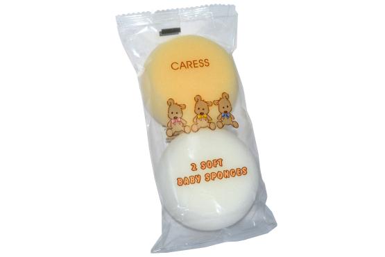 10 X  2/PK CARESS LUXURY SOFT BABY SPONGES. SP133T-1 \\\KD18957