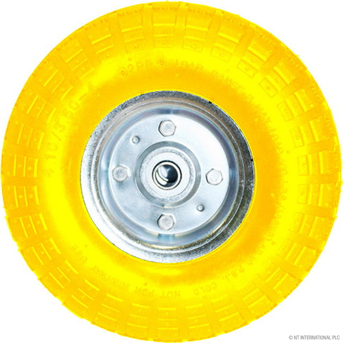 HAND TRUCK / TROLLEY  PNEUMATIC SOLID TYRE / WHEEL - YELLOW. 68434C \\\KD18983