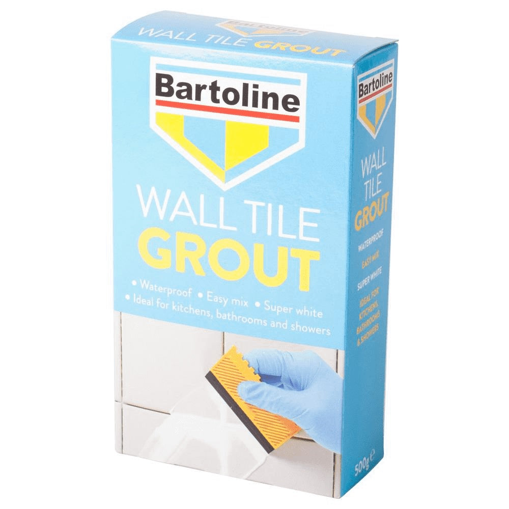 BARTOLINE SUPER WHITE WATERPROOF WALL TILE GROUT 500GM. FX3220 \\\KD18993