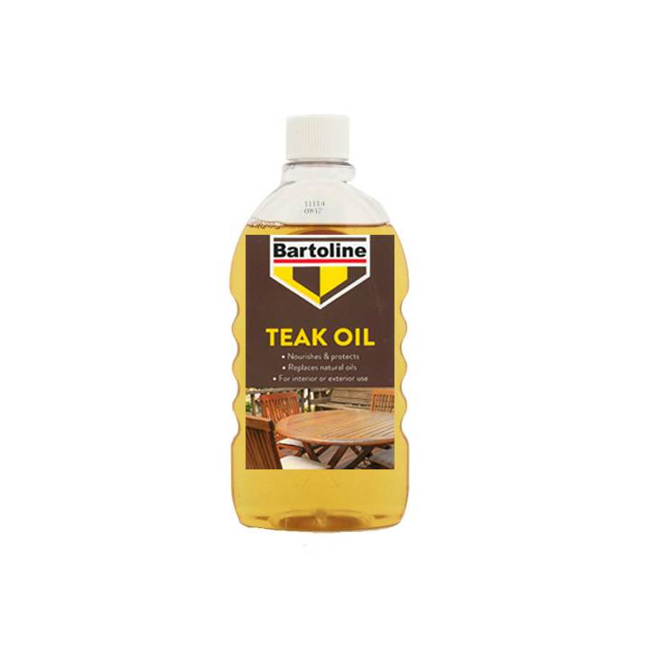 BARTOLINE TEAK OIL PROTECTS WOODEN FURNITURE 500ML. 26214940 \\\KD18994
