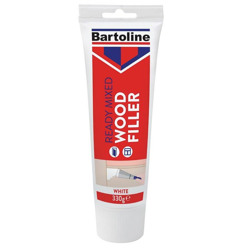 BARTOLINE WHITE READY TO MIX FLEXIBLE WOOD FILLER 330GM TUBE. 52720210 \\\KD19004