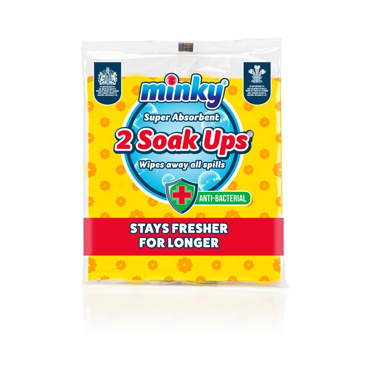 MINKY SUPER ABSORBENT ANTI BACTERIAL SOAK UPS 2/PK. BB75001200 \\\KD19021