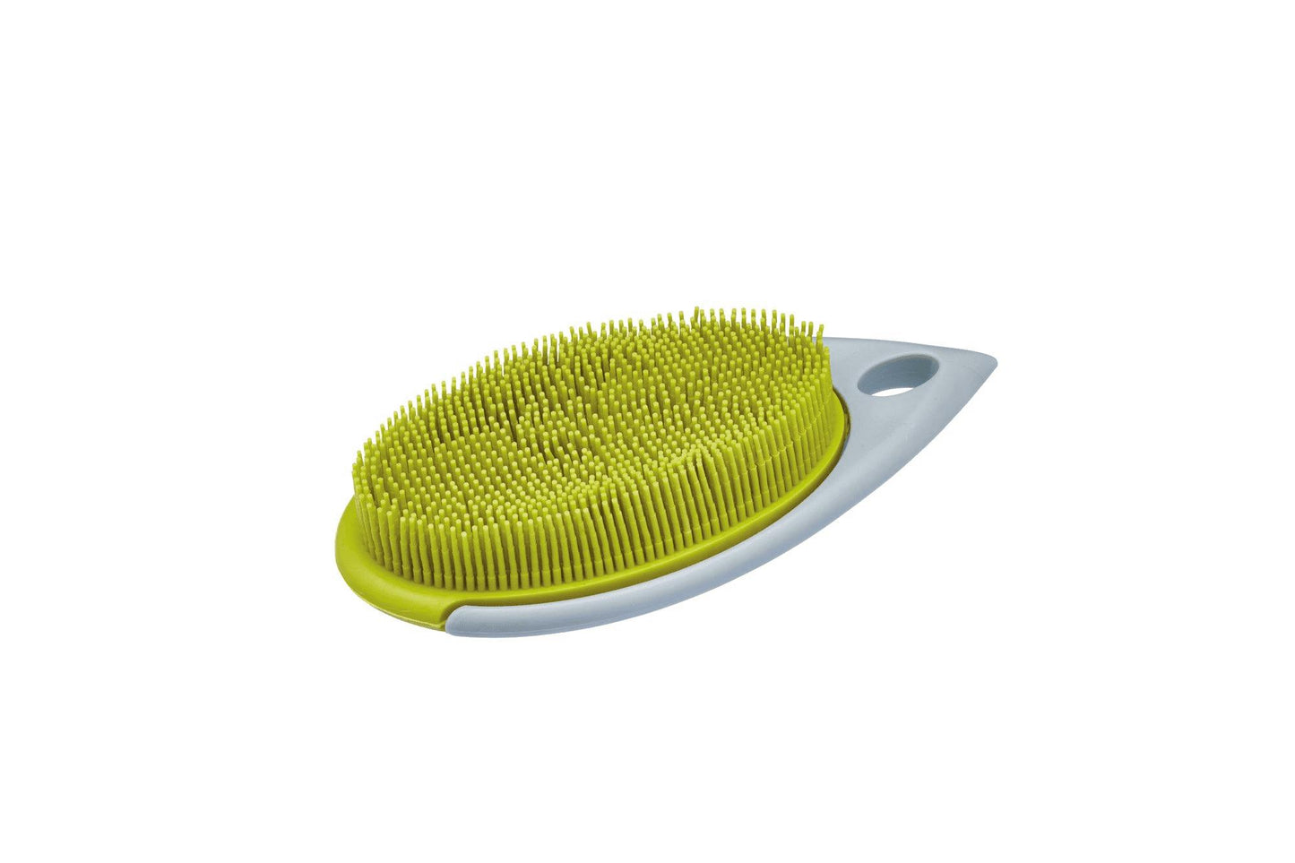 KITCHENCRAFT ANTIBACTERIAL CLEANING SCRUBBING BRUSH - GREEN & GREY. KCDISHSCRUB \\\KD19060