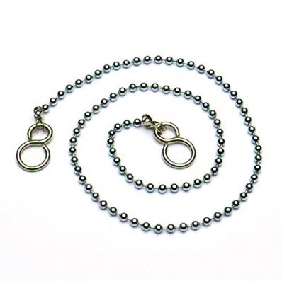STAR PACK CHROME 18 SINK BASIN BATH BALL PLUG CHAIN AND S HOOK ENDS. 72011 \\\KD19187