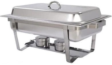 STAINLESS STEEL CHAFING DISH 9.5LTR WITH FOLDABLE STAND. 32291 \\\KD19205