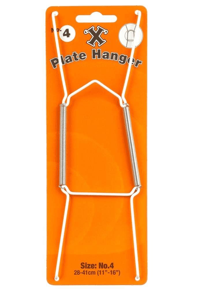 SHAW X NO. 4 WHITE PLATE HANGER 28CM - 41CM. FS14028 \\\KD19212