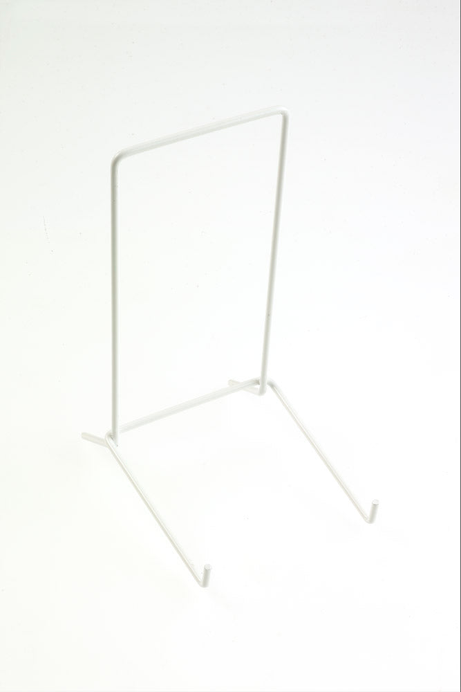 WHITE WIRE STRUT DISPLAY STAND 6 INCH SUITABLE FOR ITEMS 17CM-34CM. FS14096 \\\KD19216