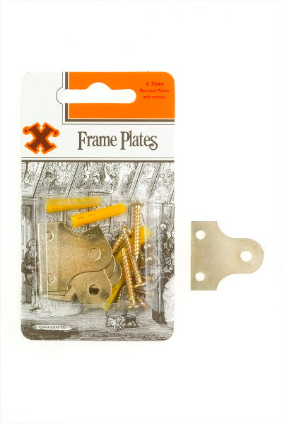SHAW X BRASSED PLATED GLASS / FRAME PLATES 31MM 4/PK. FS12862 \\\KD19226
