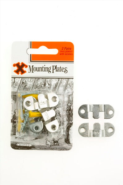 SHAW X ZINC PLATED MOUNTING PLATES 4/PK. FS12870 \\\KD19256