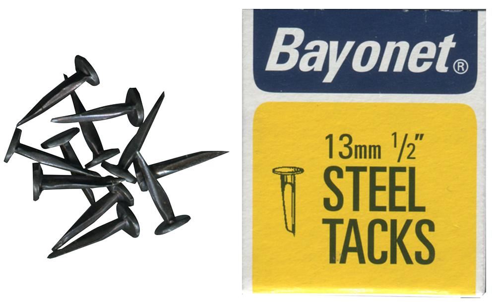 BAYONET STEEL BLUED TACKS 13MM 50G. FS10204 \\\KD19267