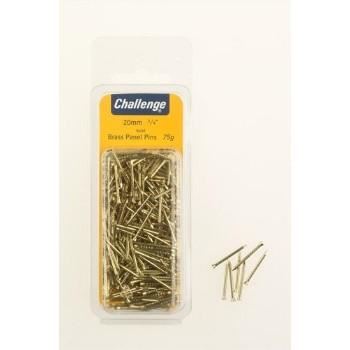 CHALLENGE SOLID BRASS PANEL PINS 20MM 30G. FS10618 \\\KD19277