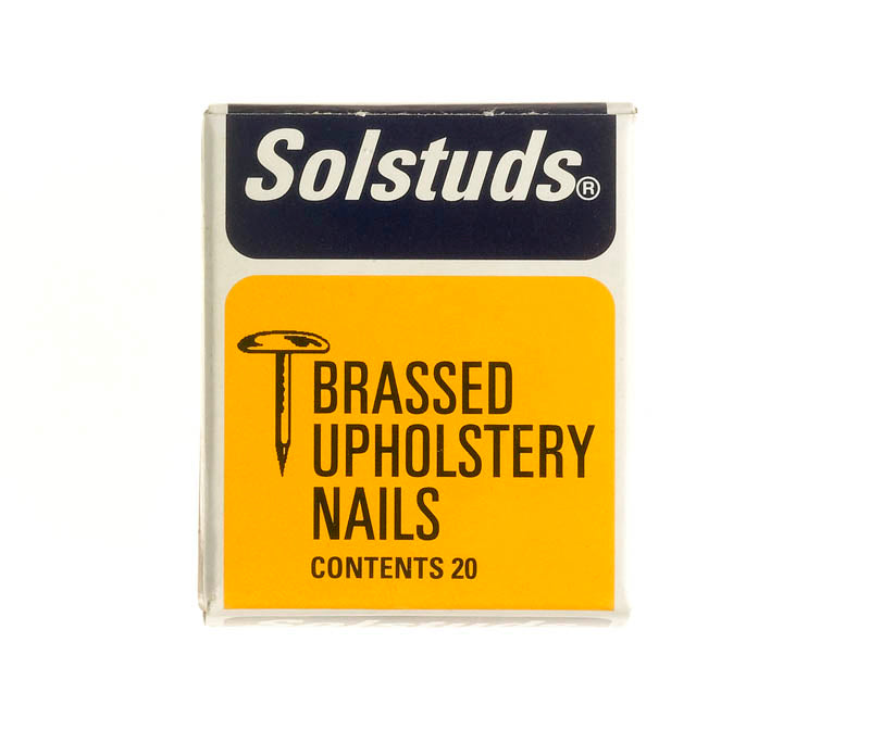 SOLSTUDS BRASSED UPHOLSTERY NAILS 10MM 20/PK. FS11802 \\\KD19294