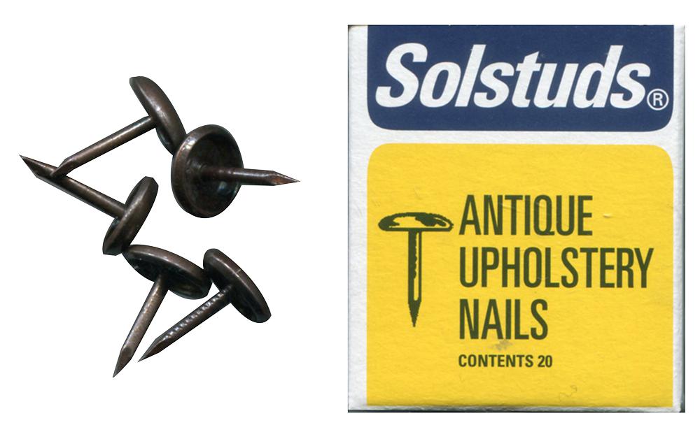 SOLSTUDS ANTIQUE UPHOLSTERY NAILS 20/PK. FS11804 \\\KD19295