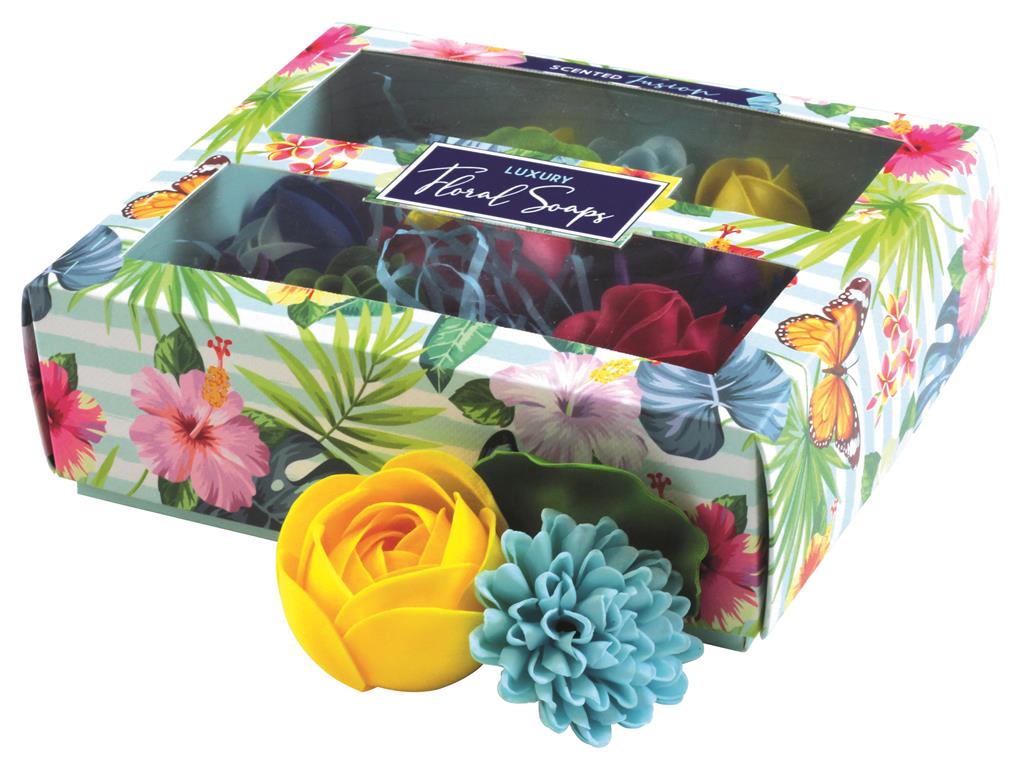 LUXURY FLOWER / FLORAL SOAPS GIFT BOX. EW26925 \\\KD19301