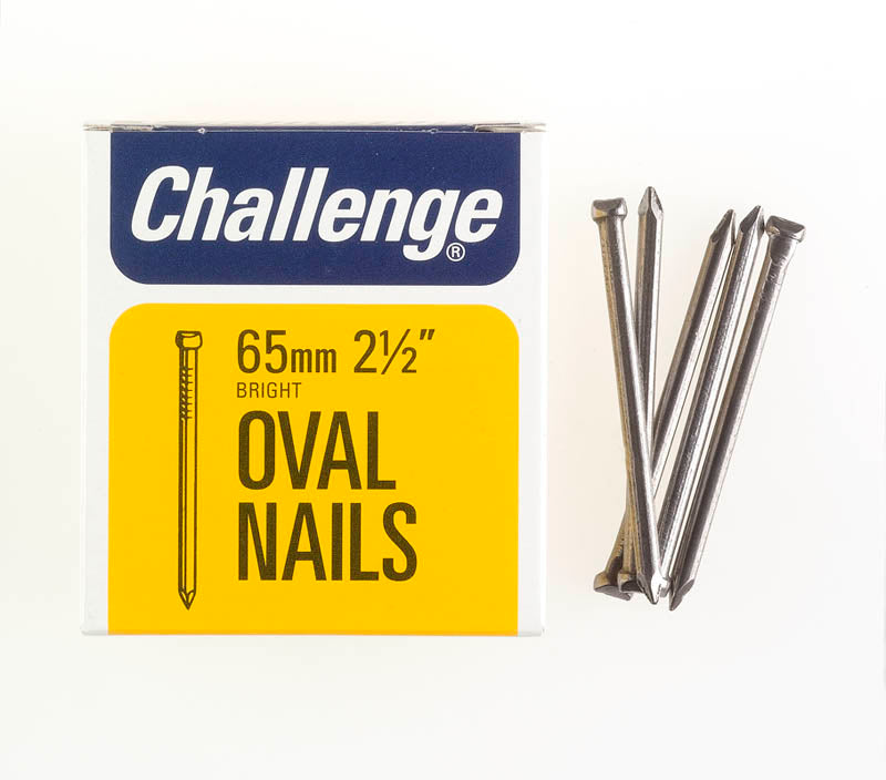 CHALLENGE BRIGHT OVAL NAILS 65MM 225G. FS12018 \\\KD19311