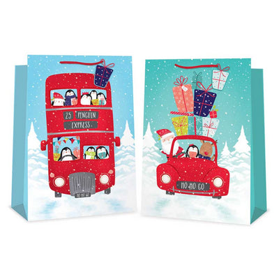 SUPER JUMBO CUTE SANTA CAR / BUS GIFT BAG. TA2999 \\\KD19313
