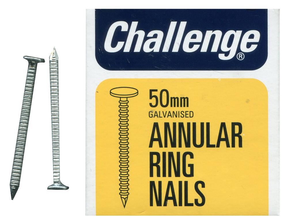 CHALLENGE GALVANISED ANNULAR RING NAILS 60MM 225G. FS12070 \\\KD19324