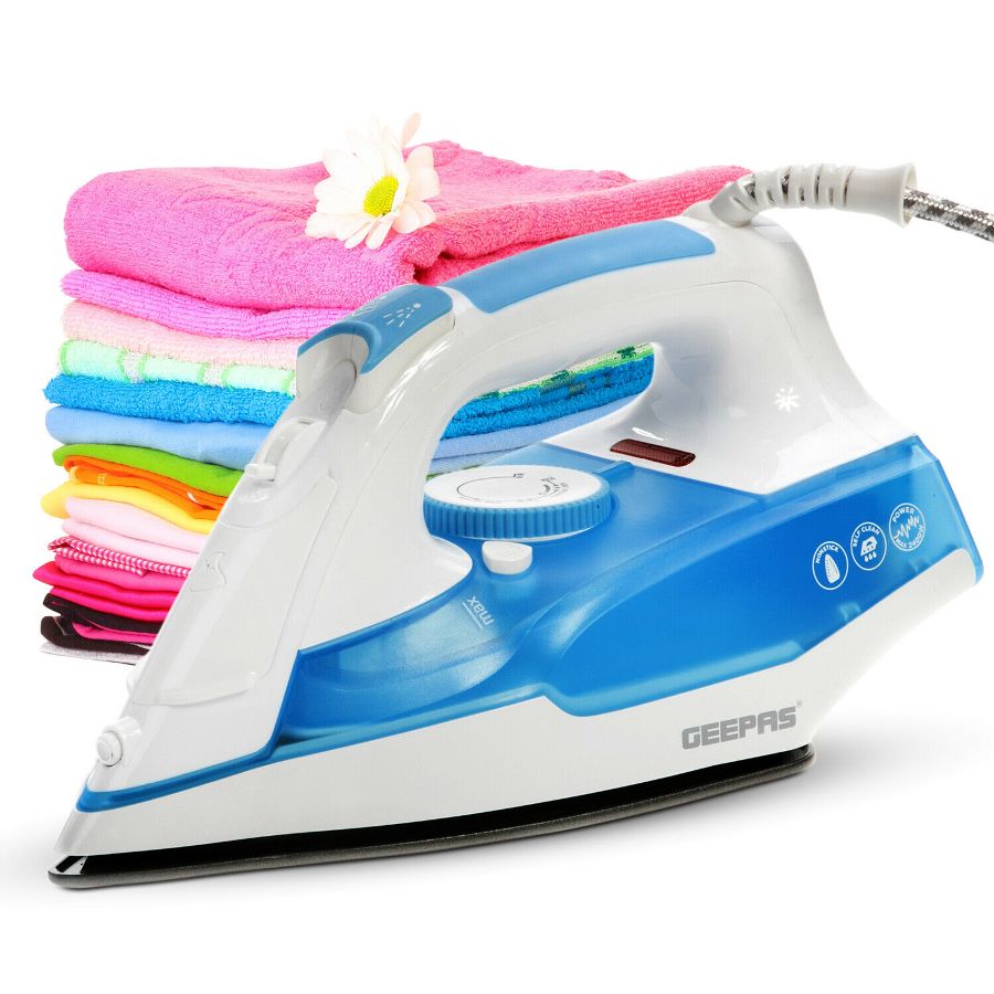 GEEPAS NON-STICK SOLE PLATE STEAM IRON 2400W. GSI24011UK \\\KD19331