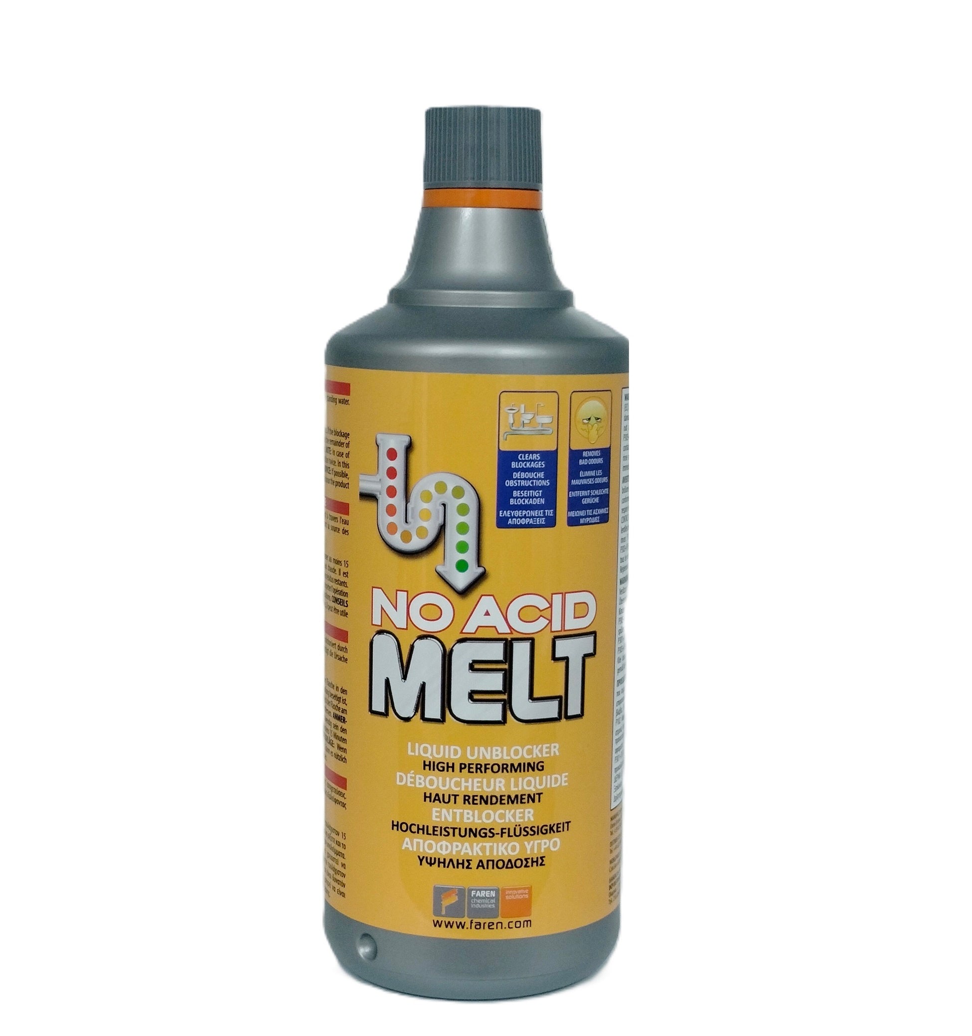 FAREN MELT NON ACID PROFESSIONAL DRAIN UNBLOCKER 1000ML. 3LS001GB **DO NOT LIST** \\\KD19340
