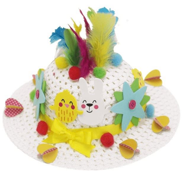 EASTER PARTY MAKE YOUR OWN BONNET SET. EW26589 \\\KD19346