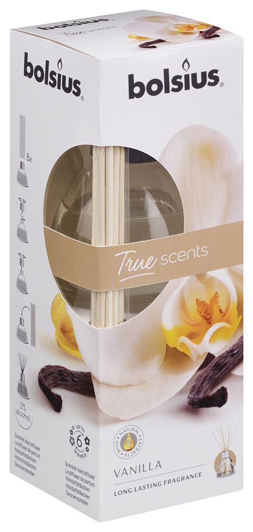 BOLSIUS TRUE SCENTS FRAGRANCE DIFFUSER 45ML - VANILLA. 101926800475 \\\KD19354