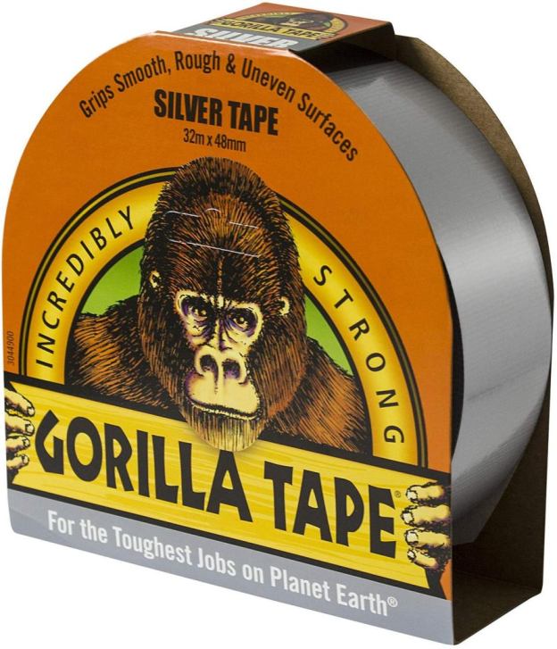 GORILLA STRONG THICK THOUGH SILVER TAPE 48MM X 32M. 3044901 \\\KD19412