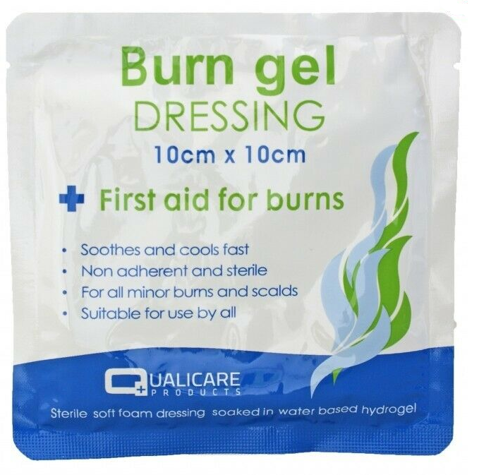 QUALICARE BURNCARE BURNS DRESSINGS 10CM X 10CM. QBC420 \\\KD19441