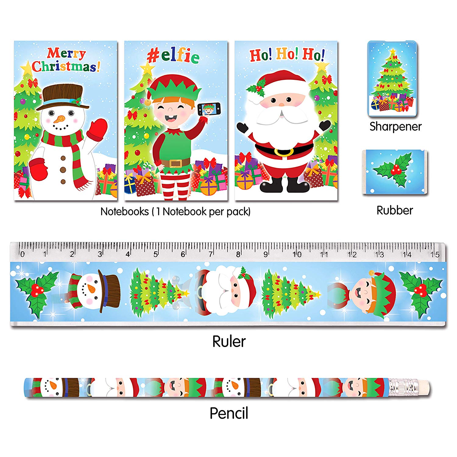 HENBRANDT CHRISTMAS STATIONERY SET 5 PC PBH. W51124 \\\KD19443
