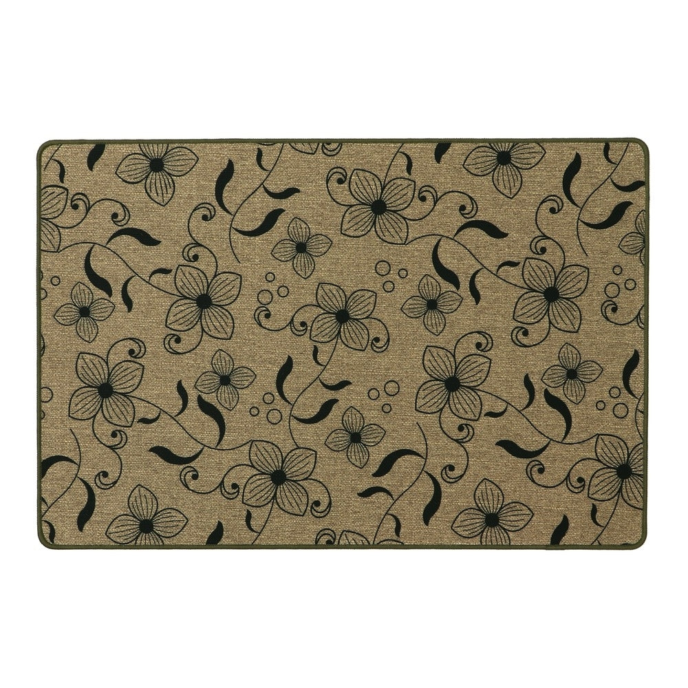 JVL ELEGANCE FLOWER INDOOR MAT 75CM X 50CM. 01-200 \\\KD19454