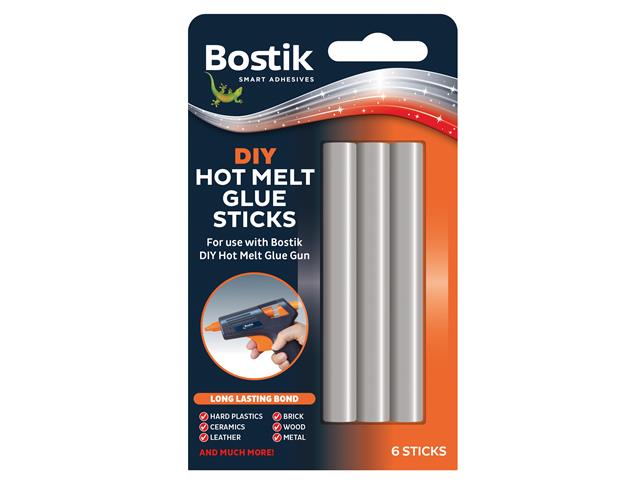 BOSTIK ALL PURPOSE DIY HOT MELT GLUE STICKS 6/PK. 30813369 001294 \\\KD19464