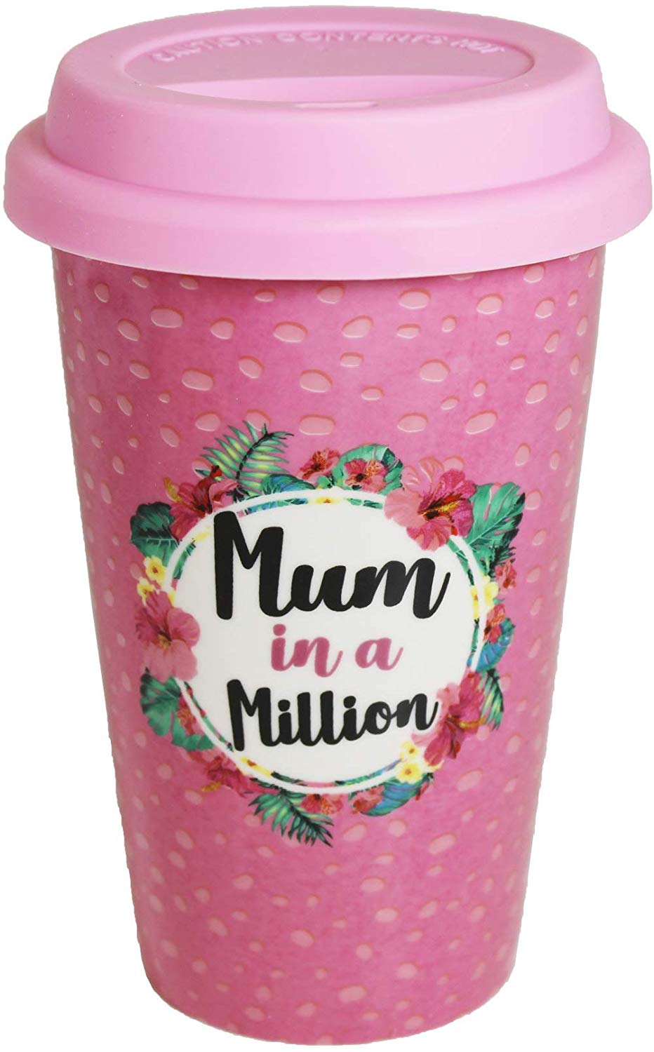 MUM IN A MILLION DOUBLE WALL CUP WITH LID 320ML. PI734055 \\\KD19479