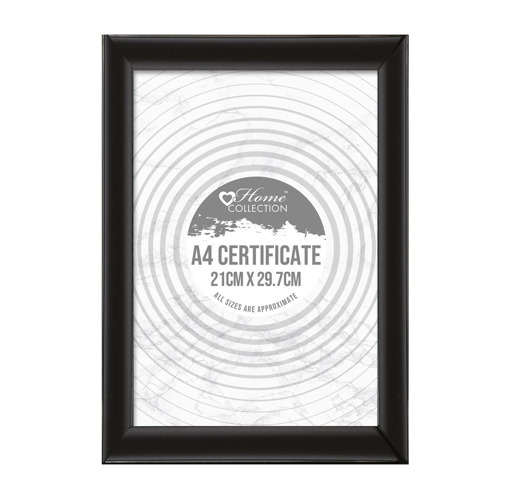 ANKER A4 CERTIFICATE PICTURE FRAME BLACK 21 X 29.7CM. BLDP/1 \\\KD19495