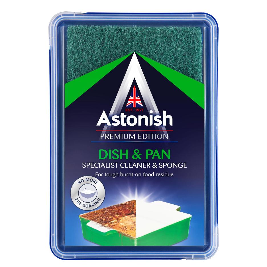 ASTONISH SPECIALIST DISH & PAN CLEANER WITH SPONGE 250G. C8610 \\\KD19497