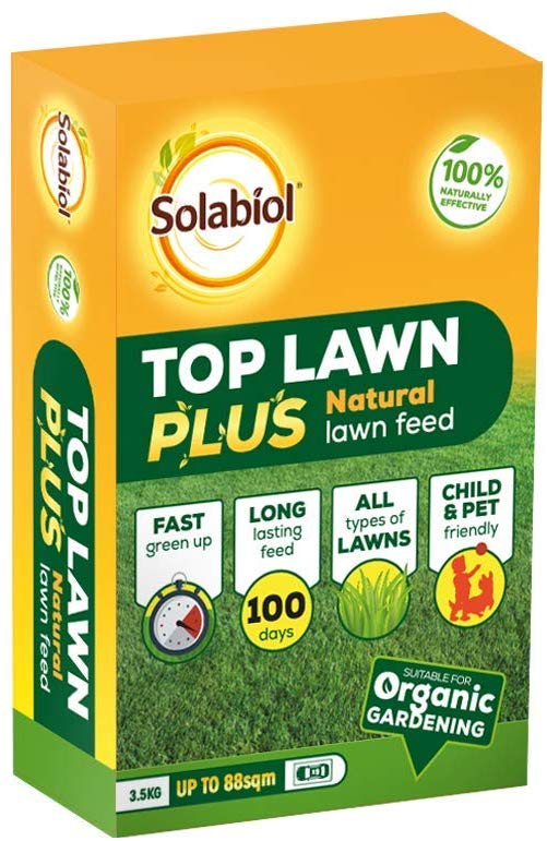 SOLABIOL TOP LAWN PLUS NATRUAL LAWN FEED 3.5KG UP TO 88SQM. 86600681 \\\KD19508