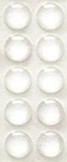 BEST SELF ADHESIVE CLEAR ROUND BUFFER 7MM 10/PK. 43184 \\\KD19509