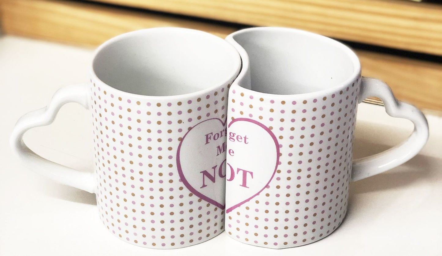 CROFTON TWIN LOVE COUPLE MUG - FORGET ME NOT. IMZCUP2 \\\KD19534