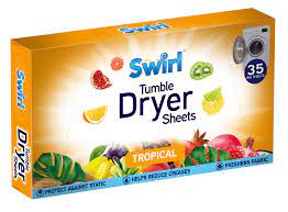 SWIRL LAUNDRY SHEETS TROPICAL 35/PK. SW1014A \\\KD19566