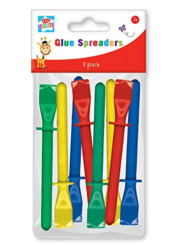 GLUE SPREADER PLASTIC ASSORTED COLOUR PACK OF 8. GLSK \\\KD19574