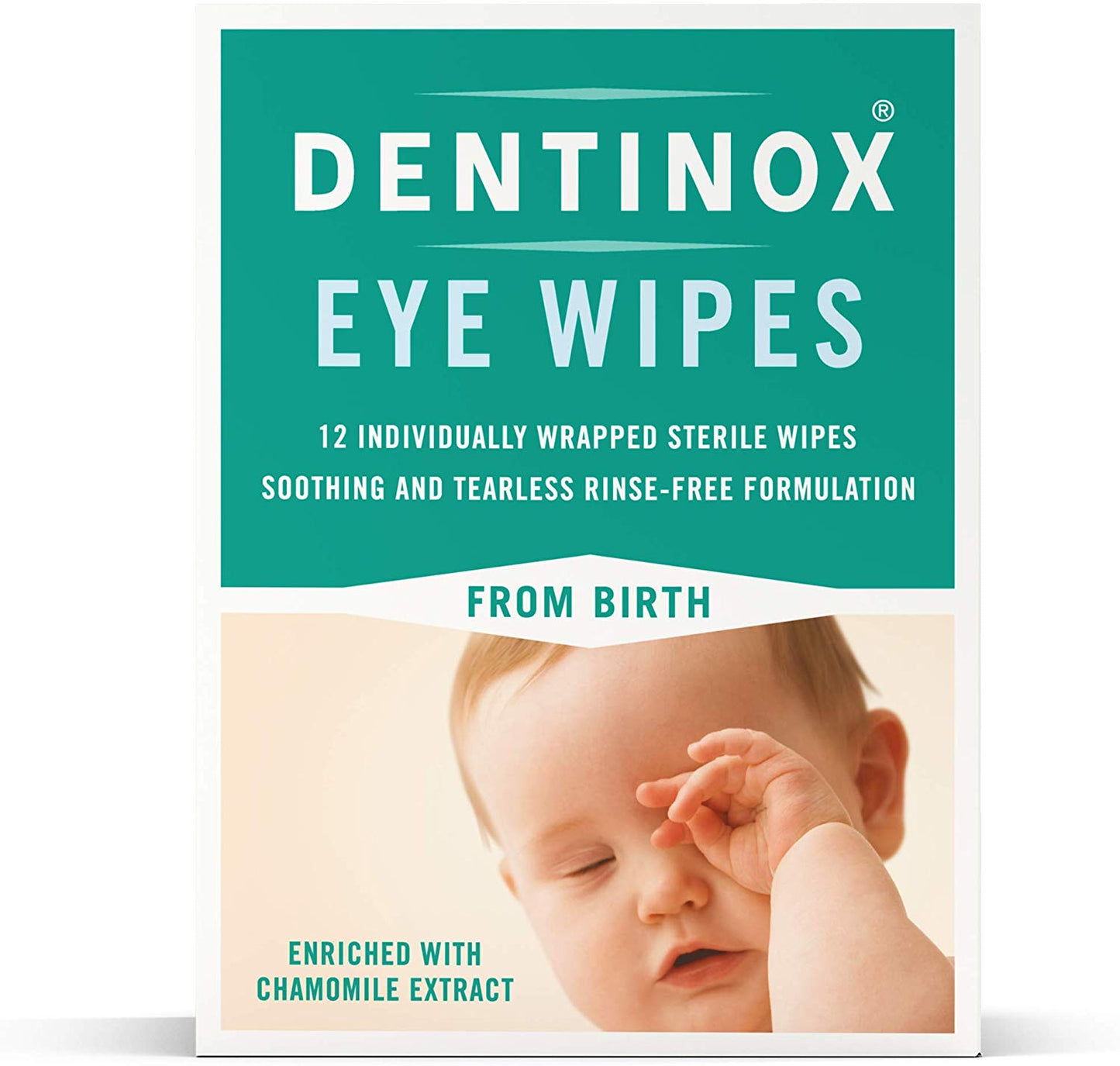 DENTINOX STERILE BABY EYE CLEANSING  WIPES 12/PK. DDD050703 \\\KD19582