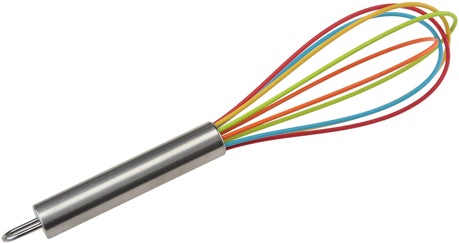 APOLLO WHISK RAINBOW COLOUR SILICONE 26CM  25 X 6 X 6. AP1990 \\\KD19610