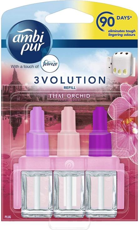 AMBI PUR 3VOLUTION THAI ORCHID AIR FRESHENER PLUG-IN DIFFUSER REFILL 20 ML. PTHOAMB113 \\\KD19617