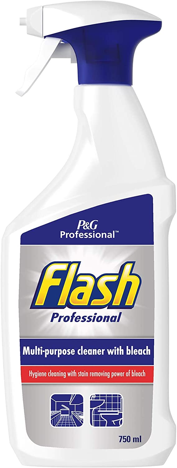 FLASH PROFESSIONAL MULTI SURFACE CLEANER WITH BLEACH 750ML. 21876 \\\KD19644