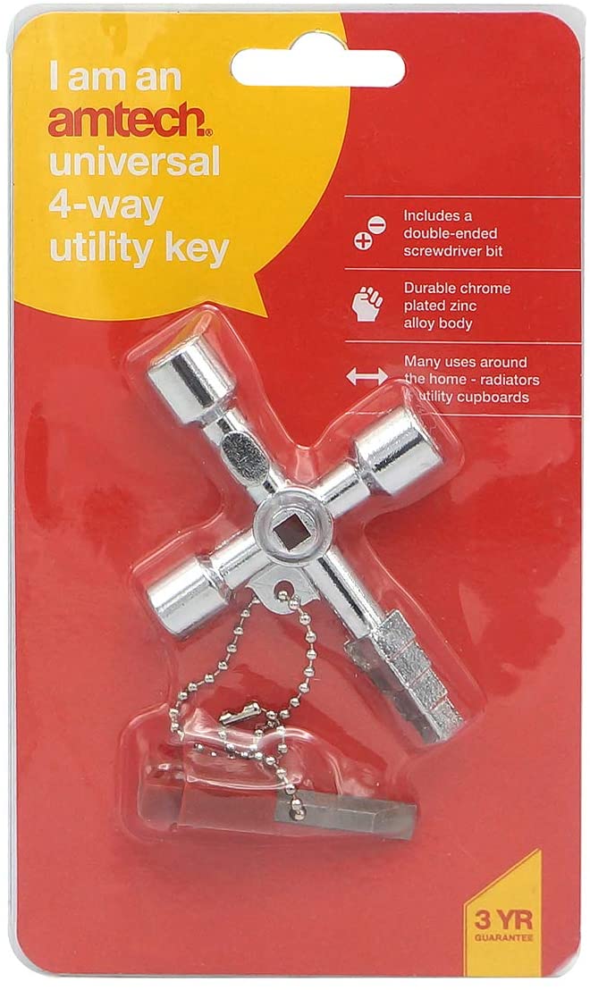 AMTECH UNIVERSAL 4 WAY UTILITY KEY. AMS4602 \\\KD19679