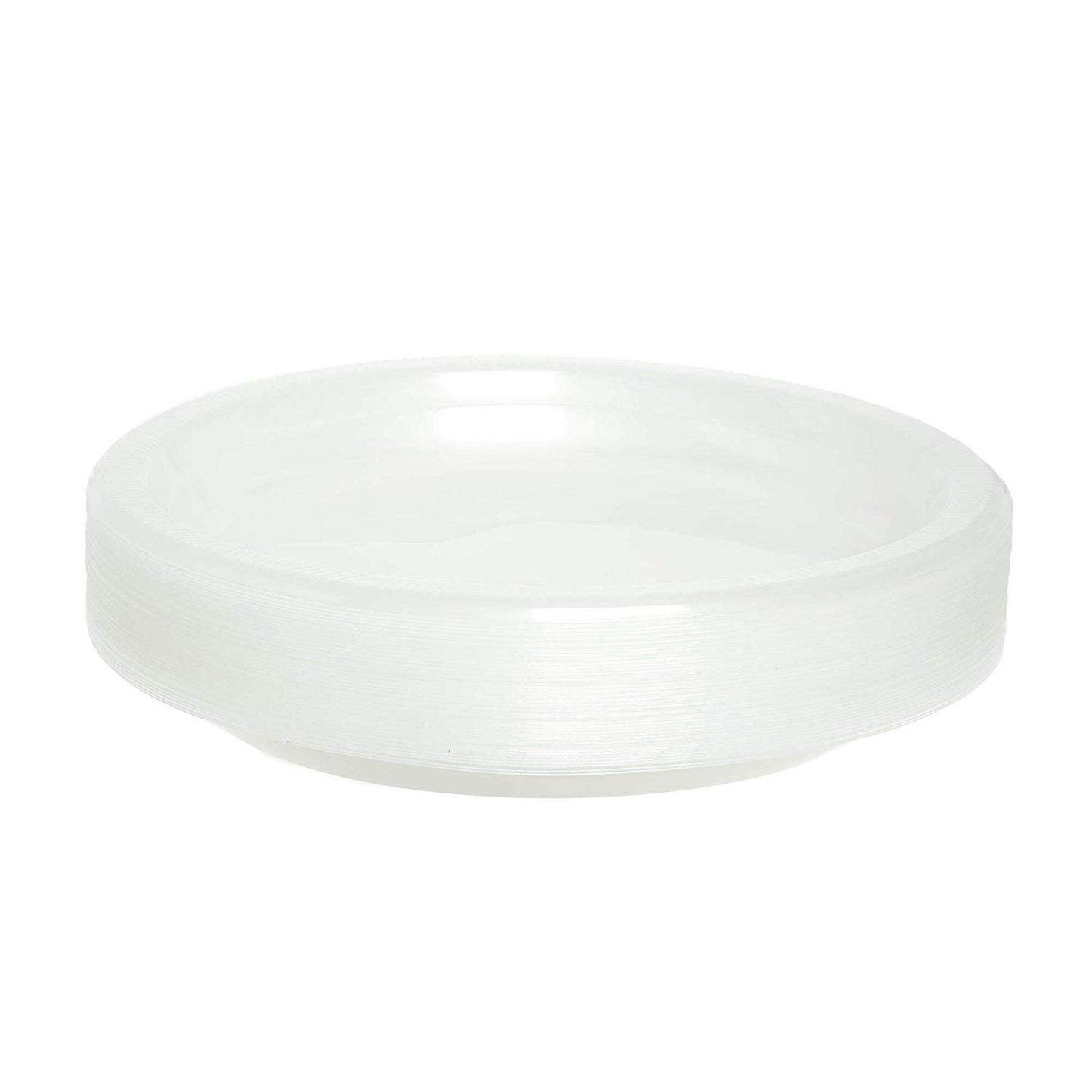 40 PACK DISPOSABLE CLEAR LARGE PLASTIC PLATES APPX 10" (26CM). APL540 \\\KD19685
