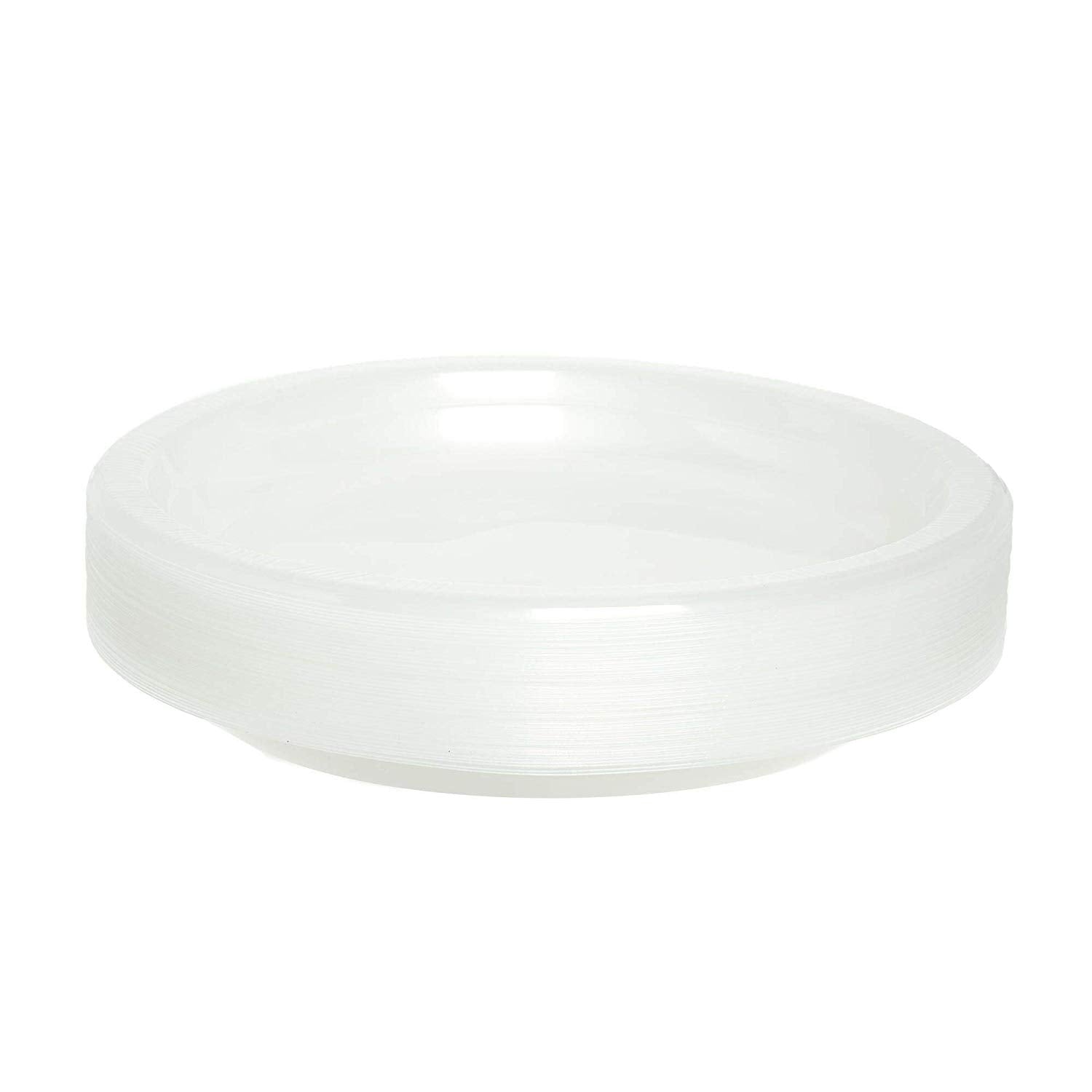 40 PACK DISPOSABLE CLEAR LARGE PLASTIC PLATES APPX 10" (26CM). APL540 \\\KD19685