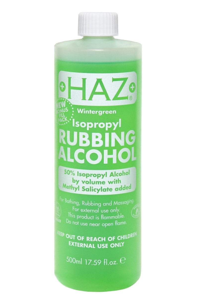 HAZ RUBBING ALCOHOL 50 PERCENTAGE 500ML. HAZ-RA50 \\\KD19706