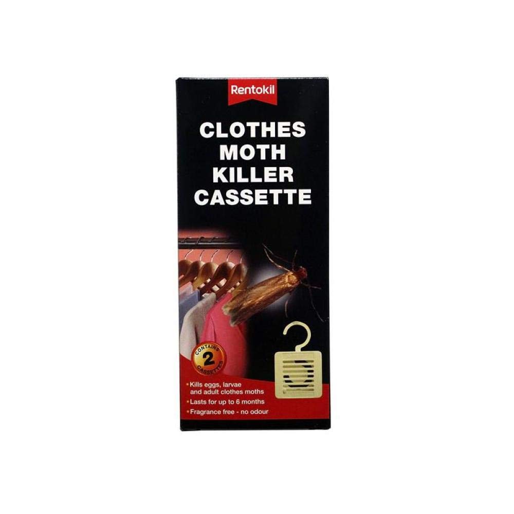 RENTOKIL PACK OF 4 CLOTHES MOTH KILLER CASSETTE. FM41A \\\KD19707