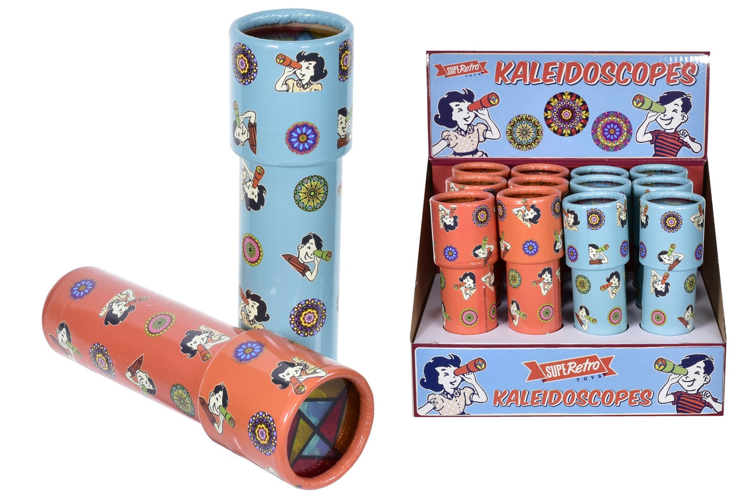 CHILDRENS KALEIDOSCOPE TRADITIONAL TOY FOR KIDS - COLOUR VARIES. TY9027 \\\KD19798