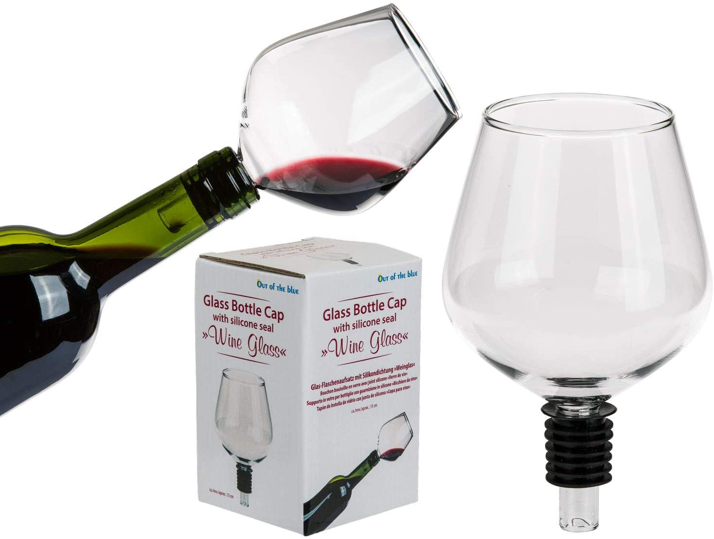 WINE GLASS BOTTLE CAP WITH SILICONE SEAL. OB794979 \\\KD19805