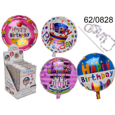 HAPPY BIRTHDAY FOIL BALOON 45CM. OB620828 \\\KD19833